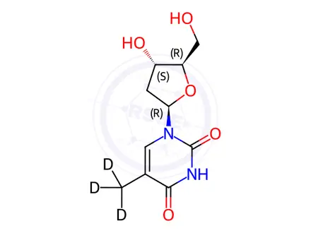 Chemical structure of Thymidine D3