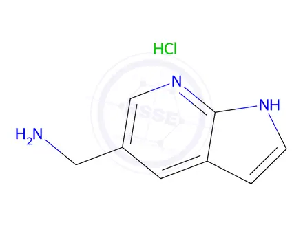Chemical structure of (1H-PYRROLO[2,3-B]PYRIDIN-5-YL)METHANAMINEHCl