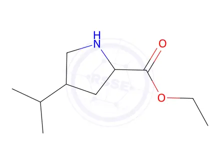 Chemical structure of Ethyl 4-isopropylpyrrolidine-2-carboxylate