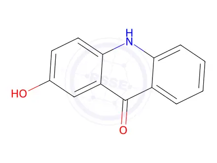 Chemical structure of 2-hydroxy-9,10-dihydroacridin-9-one