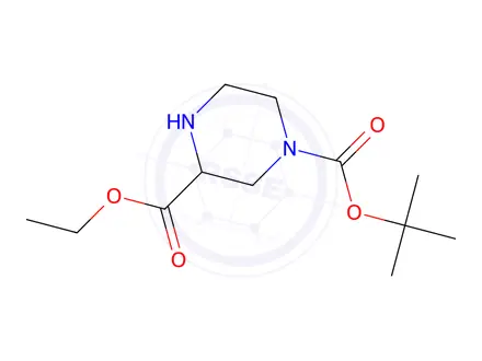 Chemical structure of 1-Tert-Butyl 3-Ethyl Piperazine-1,3-Dicarboxylate