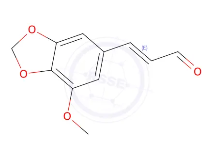 Chemical structure of 3-Methoxy-4,5-methylenedioxycinnamaldehyde