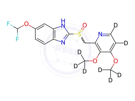 Chemical structure of Pantoprazole-d8