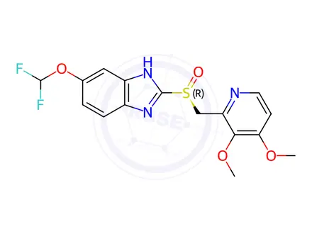 Chemical structure of (S)-(-)-Pantoprazole