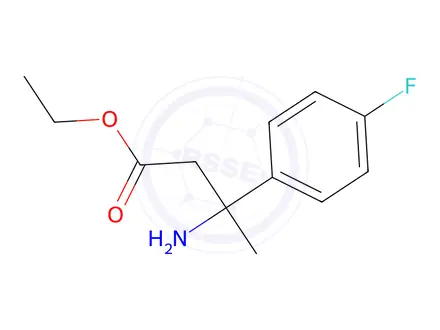 Chemical structure of Ethyl 3-amino-3-(4-fluorophenyl)butanoate