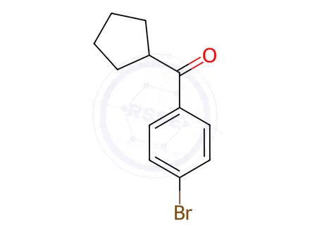 Chemical structure of 4-Bromophenyl cyclopentyl ketone