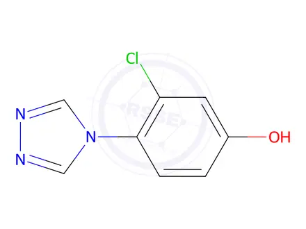 Chemical structure of 3-Chloro-4-(4h-1,2,4-triazol-4-yl)phenol
