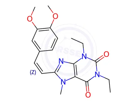 Chemical structure of Istradefylline (Z)-Isomer