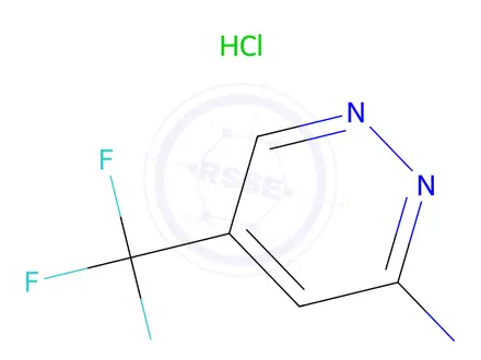 Chemical structure of 5-Trifluoromethyl-pyridazin-3-ylamine hydrochloride