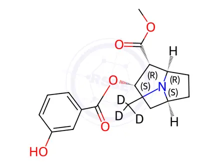 Chemical structure of Cocaine Hydrochloride Impurity 5-d3