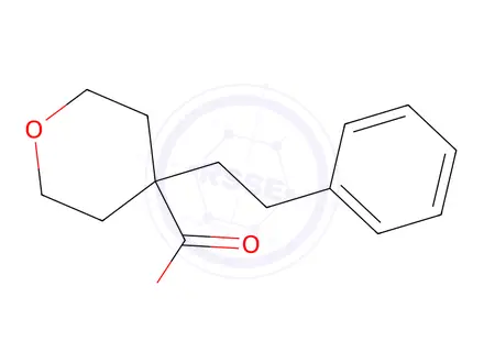 Chemical structure of 4-Phenethyltetrahydro-2h-pyran-4-carboxylic acid