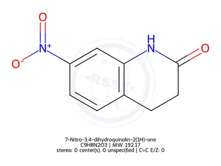 Chemical structure of 7-Nitro-3,4-dihydroquinolin-2(1H)-one