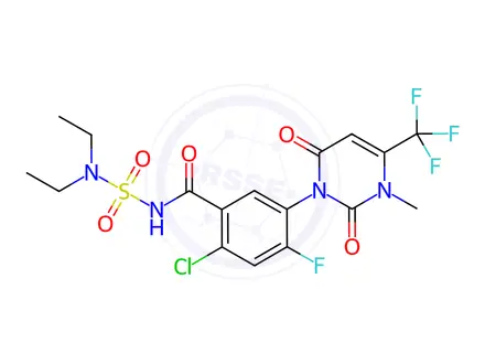 Chemical structure of Saflufenacil Impurity 3