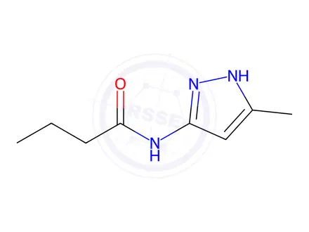 Chemical structure of N-(5-Methyl-1H-pyrazol-3-yl)butyramide