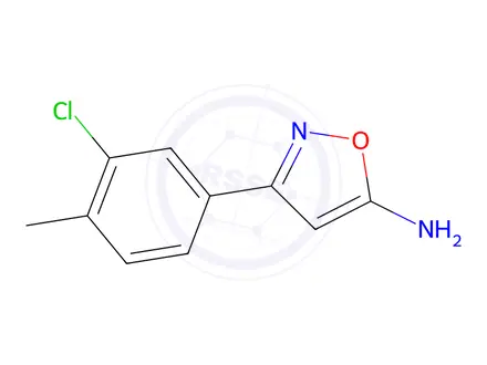 Chemical structure of 3-(3-Chloro-4-methylphenyl)isoxazol-5-amine