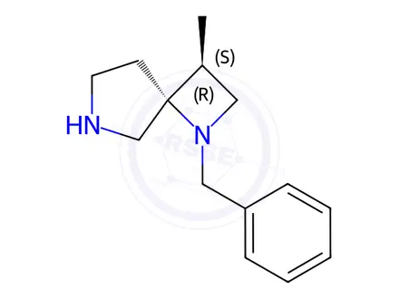 Chemical structure of (3S,4R)-1-benzyl-3-methyl-1,6-diazaspiro[3.4]Octane