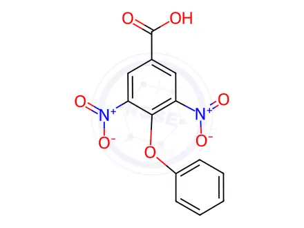 Chemical structure of 3,5-Dinitro-4-phenoxybenzoic acid