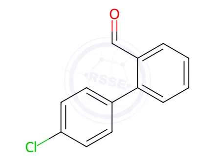 Chemical structure of 4'-Chlorobiphenyl-2-carboxaldehyde