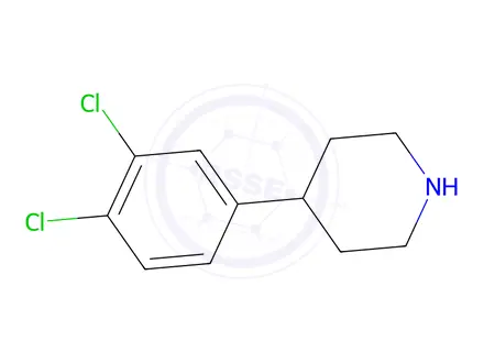 Chemical structure of 4-(3,4-Dichlorophenyl)piperidine
