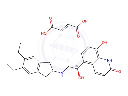 Chemical structure of Indacaterol(Maleate)