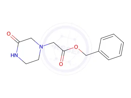 Chemical structure of Benzyl (3-oxo-1-piperazinyl)acetate
