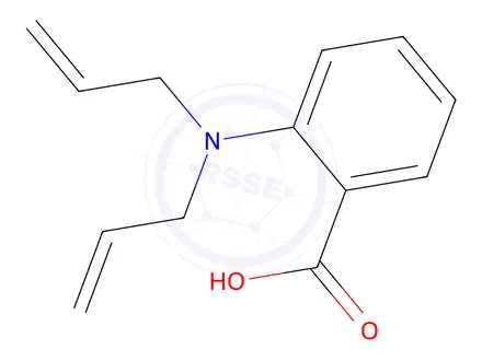 Chemical structure of 2-[Bis(prop-2-en-1-yl)amino]benzoic Acid
