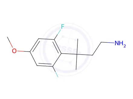 Chemical structure of 3-(2,6-Difluoro-4-methoxyphenyl)-3-methylbutan-1-amine