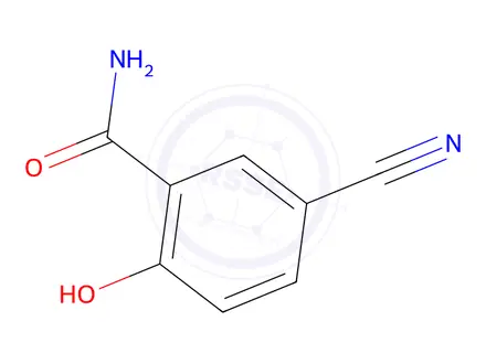 Chemical structure of 5-Cyano-2-hydroxybenzamide