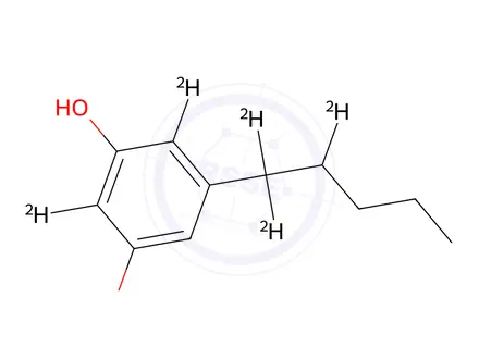 Chemical structure of Olivetol-d5