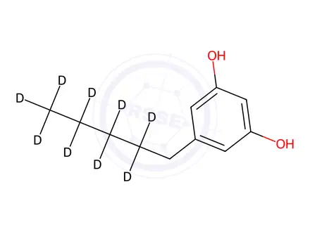 Chemical structure of Olivetol-d9