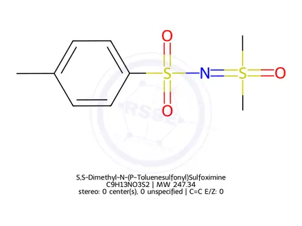 Chemical structure of S,S-Dimethyl-N-(P-Toluenesulfonyl)Sulfoximine