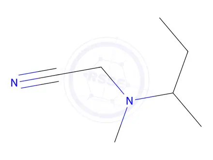 Chemical structure of Acetonitrile, [methyl(1-methylpropyl)amino]-(9CI)