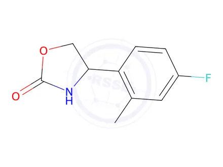 Chemical structure of 4-(4-Fluoro-2-methylphenyl)oxazolidin-2-one