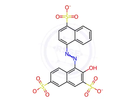 Chemical structure of Food Red 9 (C.I.16185)