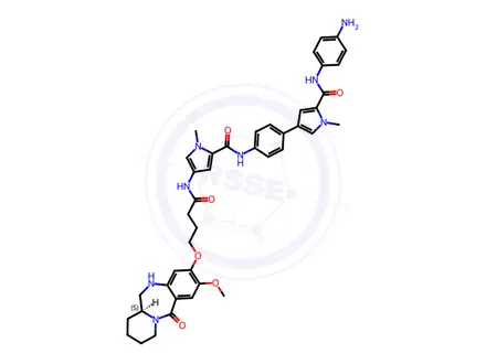 Chemical structure of Aniline-MPB-amino-C3-PBD