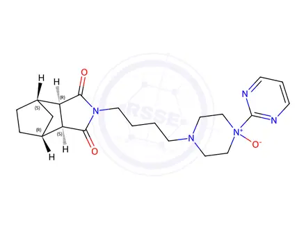 Chemical structure of Tandospirone N-Oxide Impurity 13