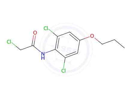 Chemical structure of 2-Chloro-N-(2,6-dichloro-4-propoxyphenyl)acetamide