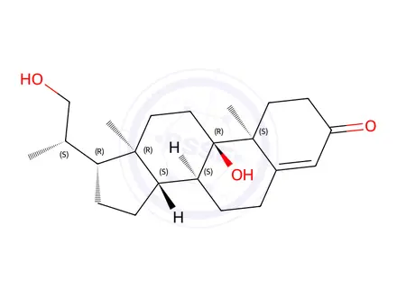 Chemical structure of Budesonide Impurity 36