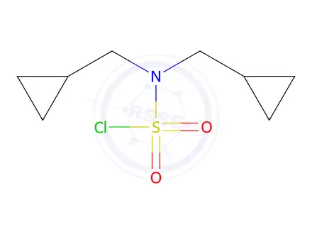 Chemical structure of Bis(cyclopropylmethyl)sulfamoyl chloride