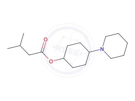 Chemical structure of 4-Piperidinocyclohexanol isovalerate