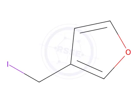 Chemical structure of Furan, 3-(iodomethyl)-
