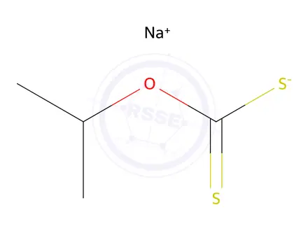 Chemical structure of Sodium isopropylxanthate
