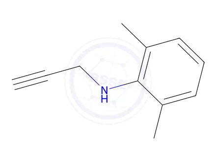 Chemical structure of 2,6-dimethyl-N-(prop-2-yn-1-yl)aniline