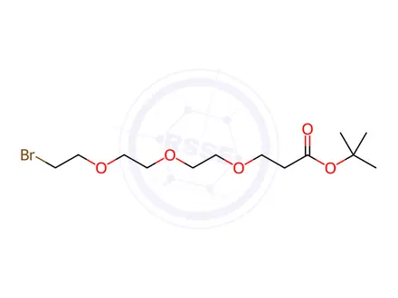 Chemical structure of Bromo-peg3-t-butyl ester