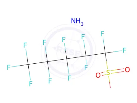 Chemical structure of Ammonium 1,1,2,2,3,3,4,4,5,5,5-Undecafluoropentane-1-Sulphonate