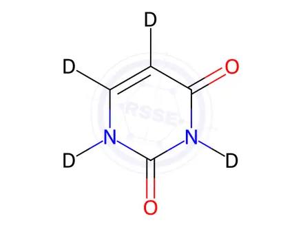 Chemical structure of Uracil-d4