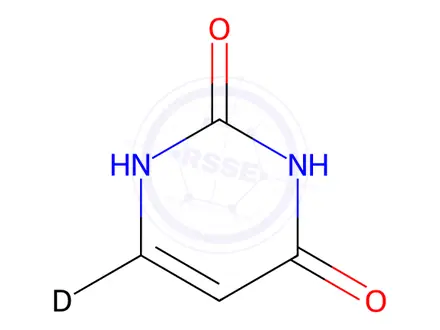 Chemical structure of Uracil-d1A