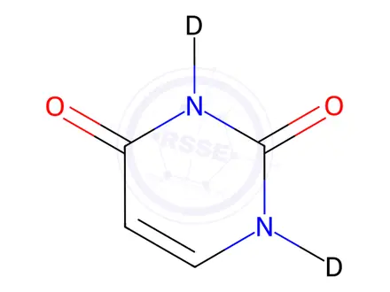 Chemical structure of Uracil-d2A