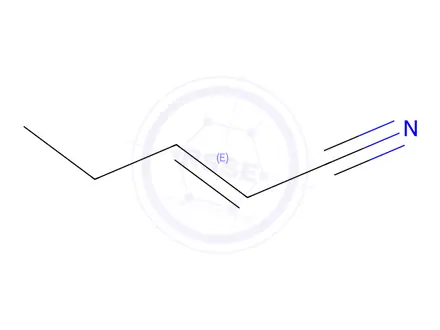 Chemical structure of 2-Pentenenitrile