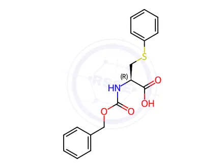 Chemical structure of N-Carbobenzoxy-S-phenyl-L-cysteine